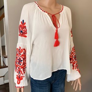 Forever 21 Embroidered Top